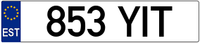 Trailer License Plate